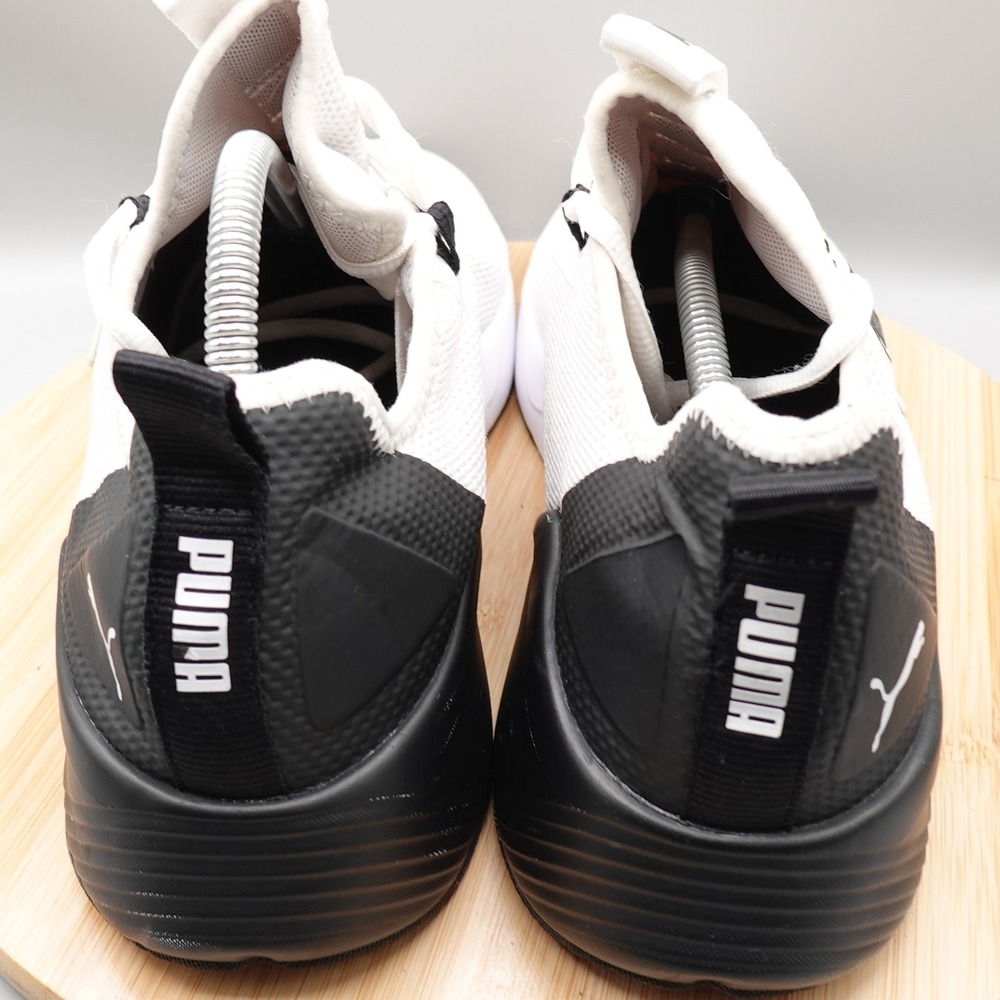 Puma Shoes Men 13 White Black Retaliate Training Athletic Sneaker 192340-19 Flaw - Picture 6 of 12